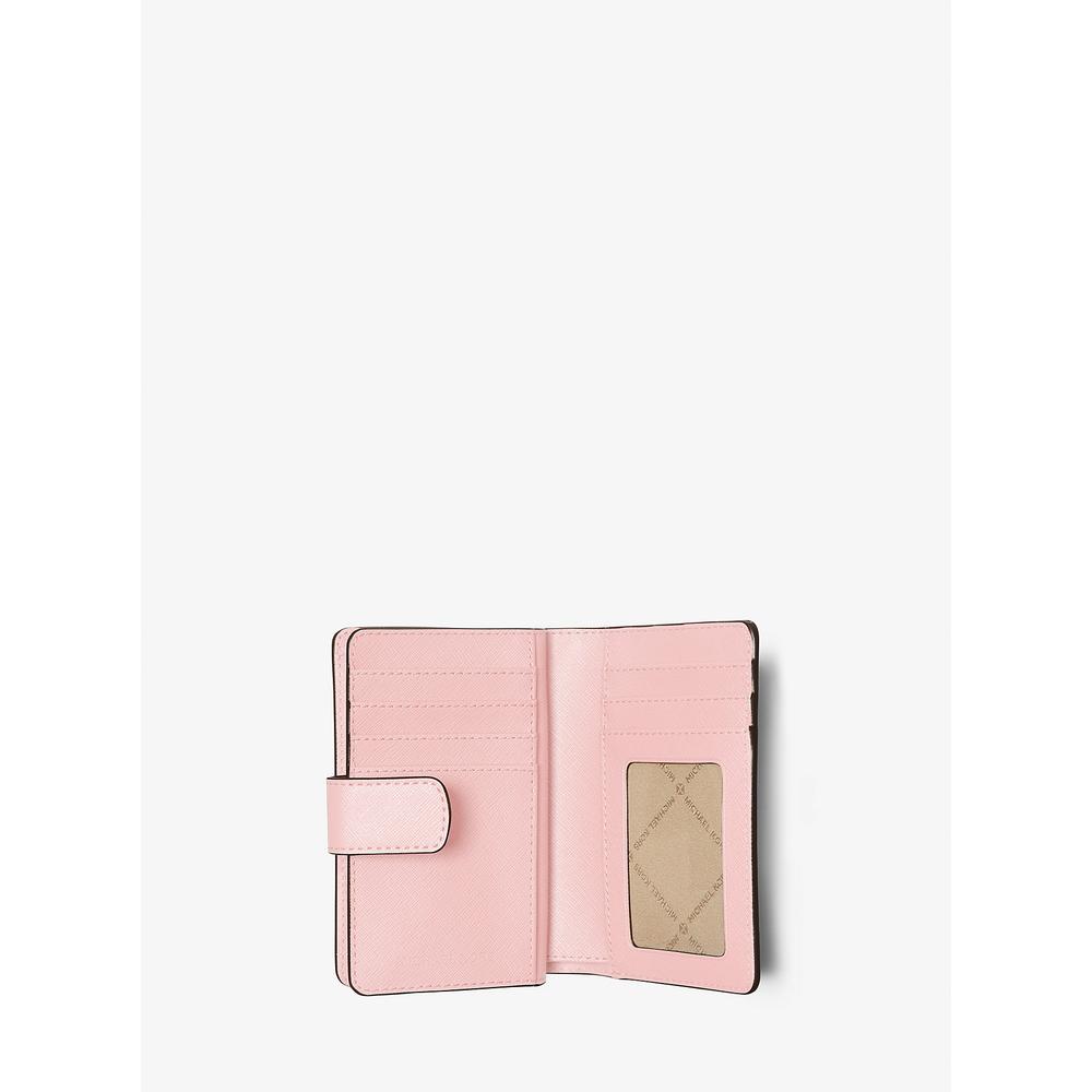 MICHAEL KORS CARTERA MEDIANA DE PIEL DE GRANO CRUZADO | POWDER BLUSH - 2