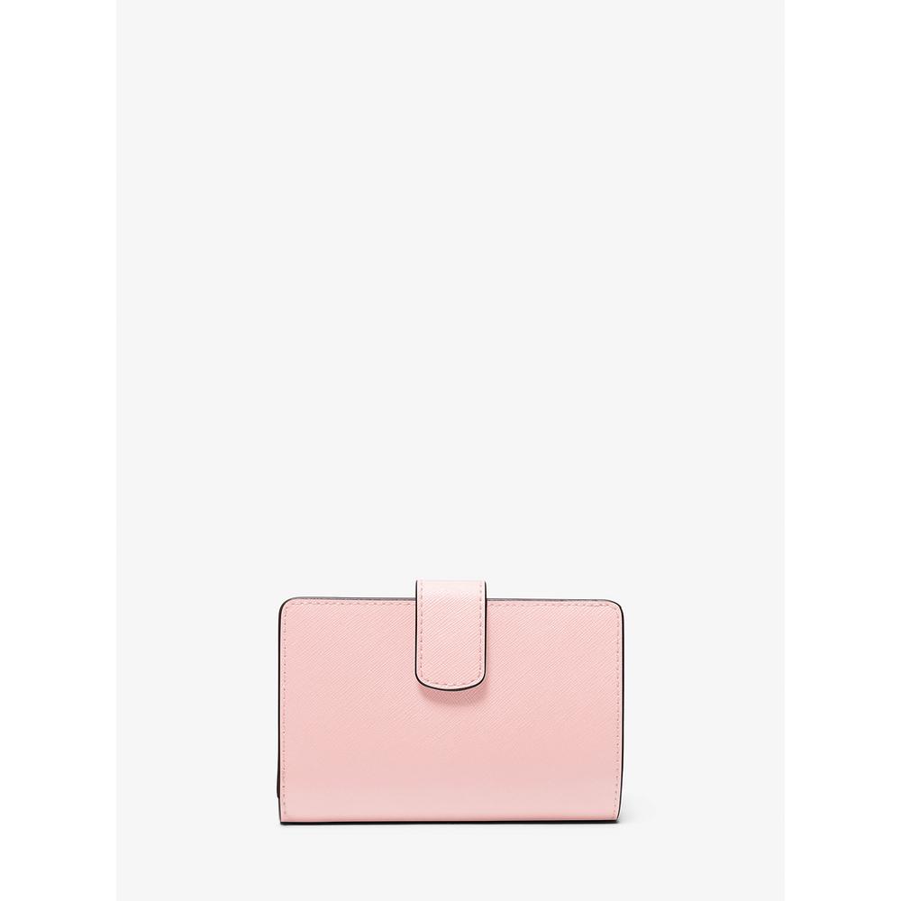 MICHAEL KORS CARTERA MEDIANA DE PIEL DE GRANO CRUZADO | POWDER BLUSH - 3
