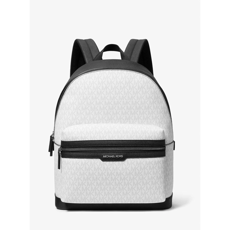 MICHAEL KORS MOCHILA CON EL LOGOTIPO DE COOPER SIGNATURE | BLANCO BRILLANTE - 1