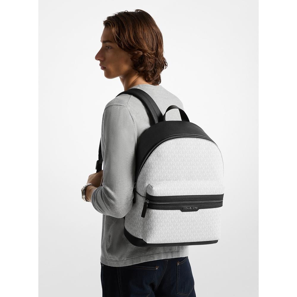 MICHAEL KORS MOCHILA CON EL LOGOTIPO DE COOPER SIGNATURE | BLANCO BRILLANTE - 4