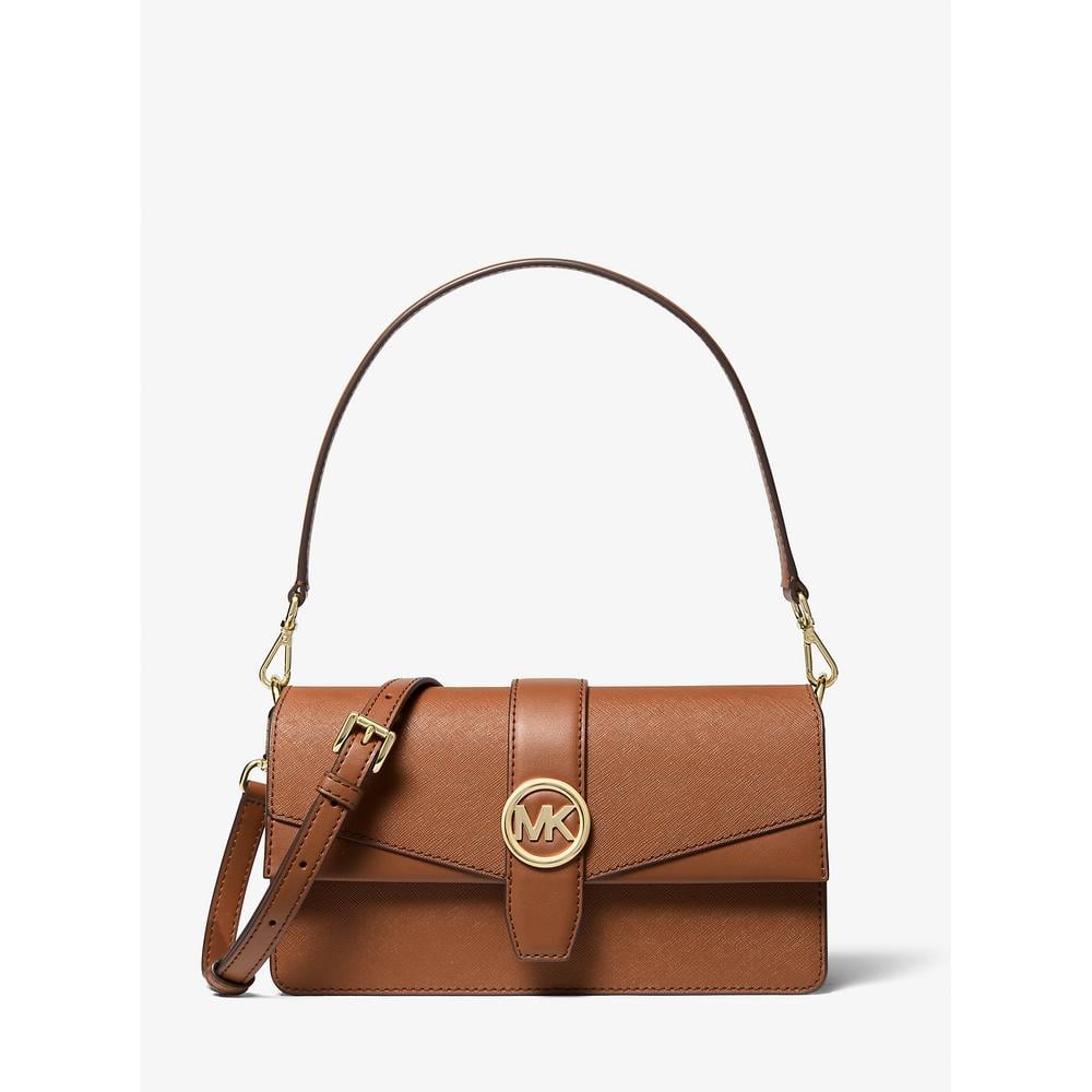 MICHAEL KORS BOLSO DE HOMBRO MEDIANO GREENWICH DE PIEL SAFFIANO | LUGGAGE - 1
