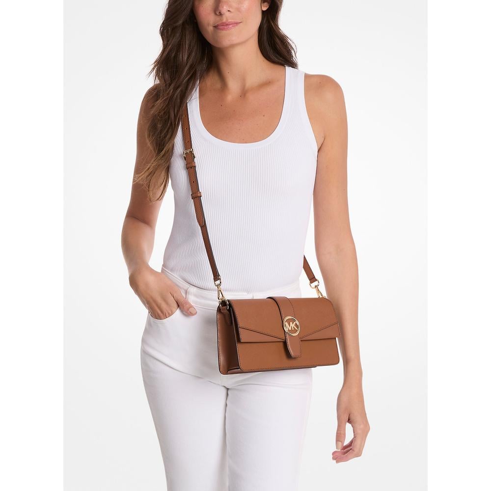 MICHAEL KORS BOLSO DE HOMBRO MEDIANO GREENWICH DE PIEL SAFFIANO | LUGGAGE - 3