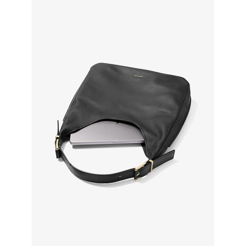 MICHAEL KORS BOLSO DE HOMBRO TIPO HOBO DE PIEL GRANULADA DE NOLITA | NEGRO - 4