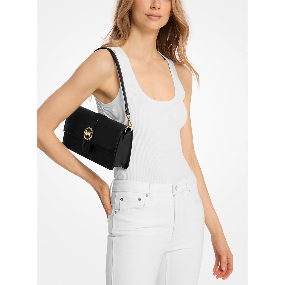 MICHAEL KORS BOLSO DE HOMBRO MEDIANO GREENWICH DE PIEL SAFFIANO | NEGRO - 4