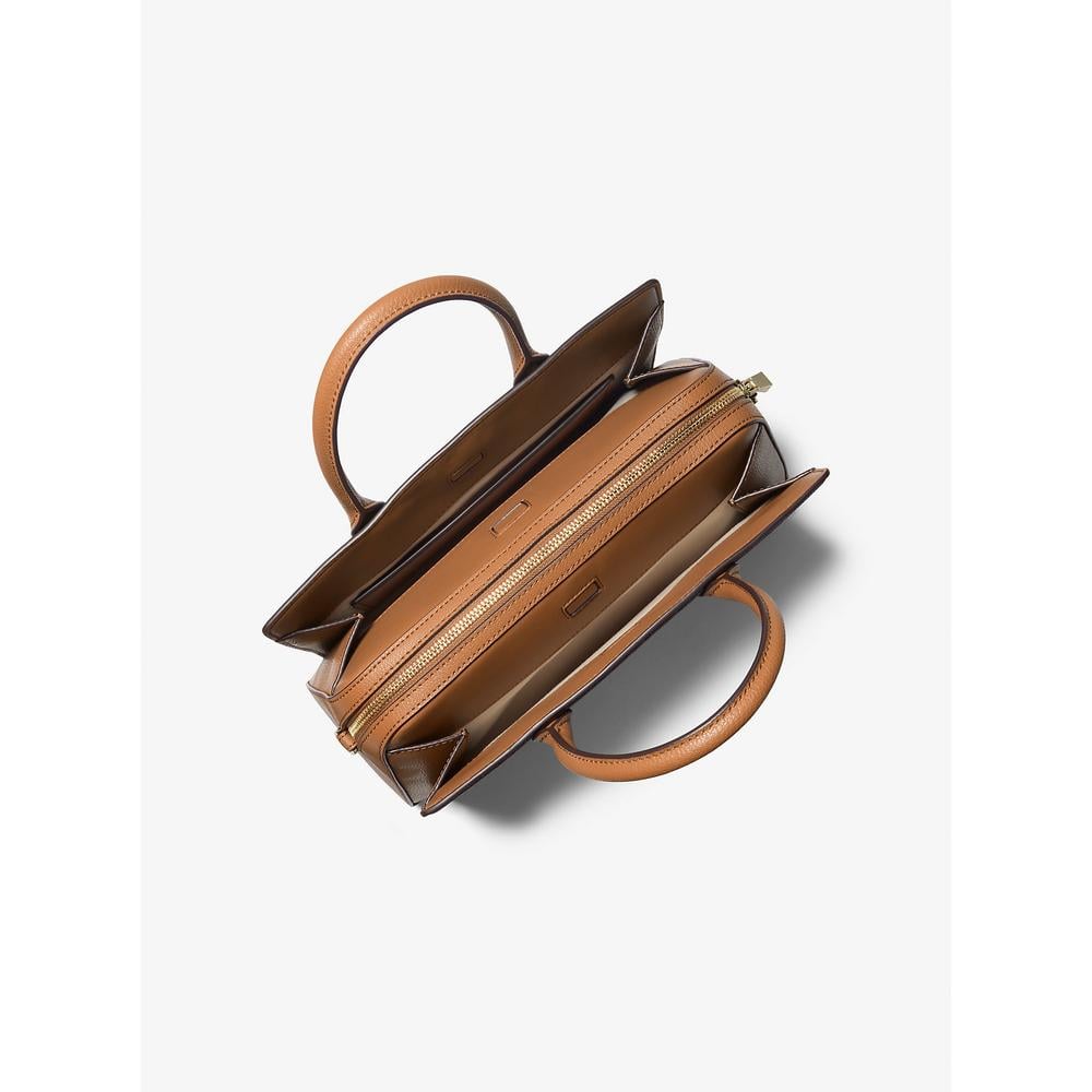 MICHAEL KORS BOLSO SATCHEL MEDIANO CON LOGOTIPO DE LA FIRMA LAILA | BRN/BELLOTA - 4