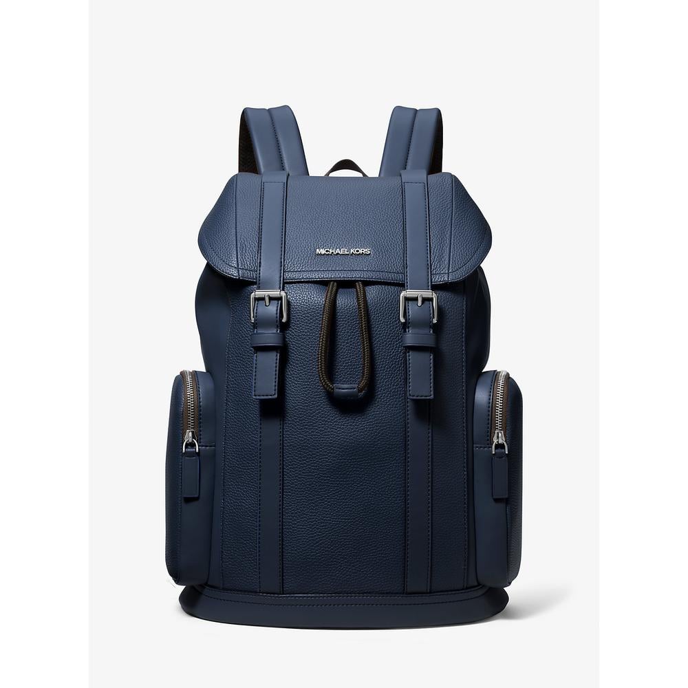 MICHAEL KORS MOCHILA DE CUERO GRANULADO COOPER | AZUL MARINO - 1