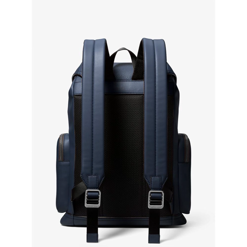 MICHAEL KORS MOCHILA DE CUERO GRANULADO COOPER | AZUL MARINO - 3