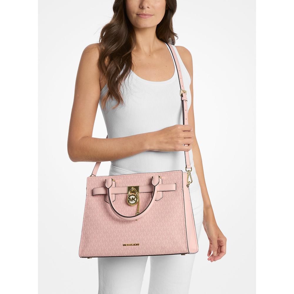 MICHAEL KORS BOLSO SATCHEL BOLSO HAMILTON | ROSADO - 3