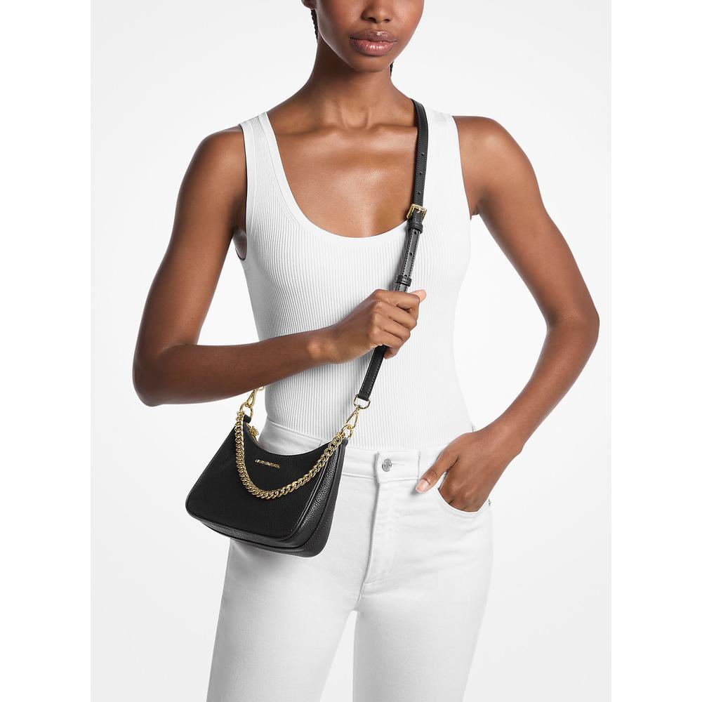 MICHAEL KORS BOLSO JET SET TRAVEL DE PIEL GRANULADA | NEGRO - 3