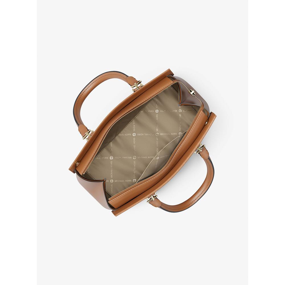 MICHAEL KORS BOLSO SATCHEL BOLSO DE PIEL SAFFIANO MARILYN | MARRÓN - 2