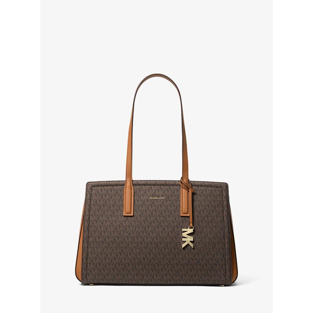 MICHAEL KORS BOLSO TOTE BOLSO LAILA CON LOGOTIPO DE LA FIRMA | CAFÉ - 1