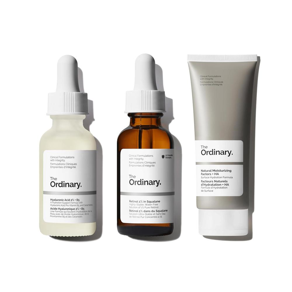 THE ORDINARY SET LÍNEAS FINAS CON RETINOL, ÁCIDO HIALURÓNICO Y HIDRATANTE - 1