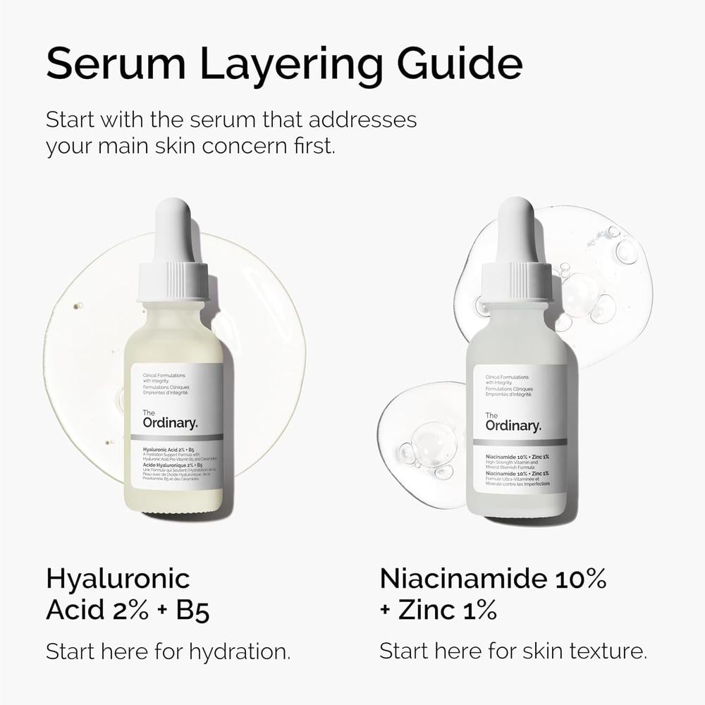 THE ORDINARY SET SKIN SUPPORT BASICS CON ÁCIDO HIALURÓNICO Y NIACINAMIDA - 4