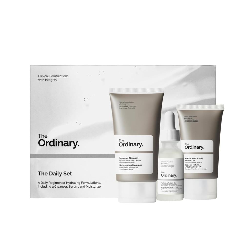 THE ORDINARY SET DIARIO: LIMPIADOR, ÁCIDO HIALURÓNICO Y HIDRATANTE NATURAL - 1