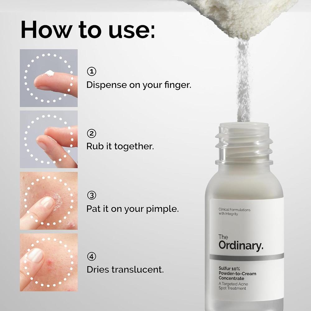 THE ORDINARY TRATAMIENTO DE AZUFRE 10% POLVO A CREMA PARA ACNÉ | 5 ML. - 3
