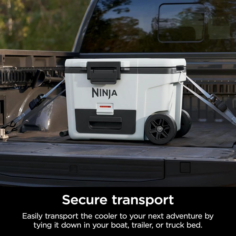 NINJA NEVERA PORTÁTIL FROSTVAULT FB245WH, CON RUEDAS Y CAJÓN SECO, 45 QT / 42,6 L | BLANCO - 6