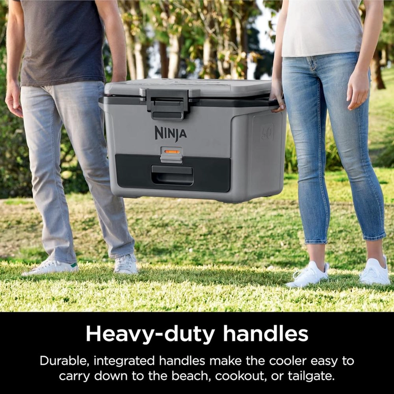 NINJA ENFRIADOR DURO FB151GY FROSTVAULT CON CAJÓN SECO, ALTA RESISTENCIA, 50 QT / 47,3 L | GRIS - 5