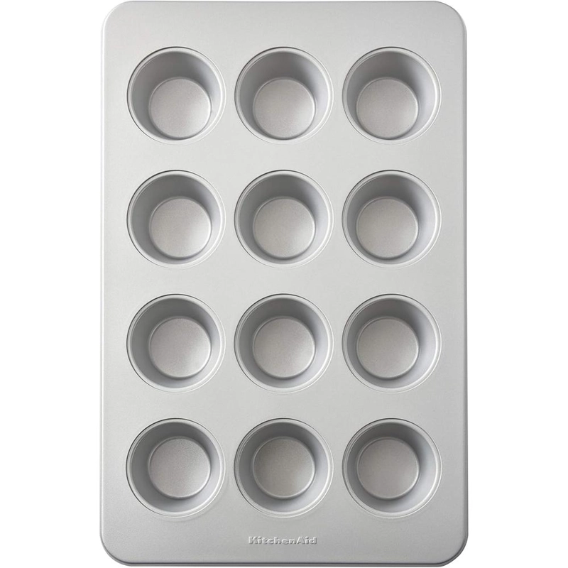 KITCHENAID MOLDE PARA MAGDALENAS 12 TAZAS / 2.8 L, ACERO ALUMINIZADO | PLATEADO - 1