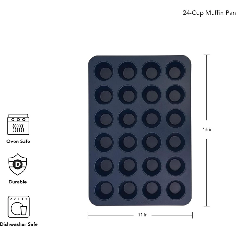 KITCHENAID MINI MOLDE MAGDALENAS 24 TAZAS / 5.6 L, ACERO | AZUL - 2