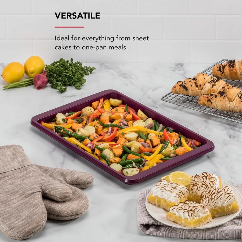 KITCHENAID BANDEJA PARA HORNEAR 25X38 CM, ACERO ALUMINIZADO | REMOLACHA - 4