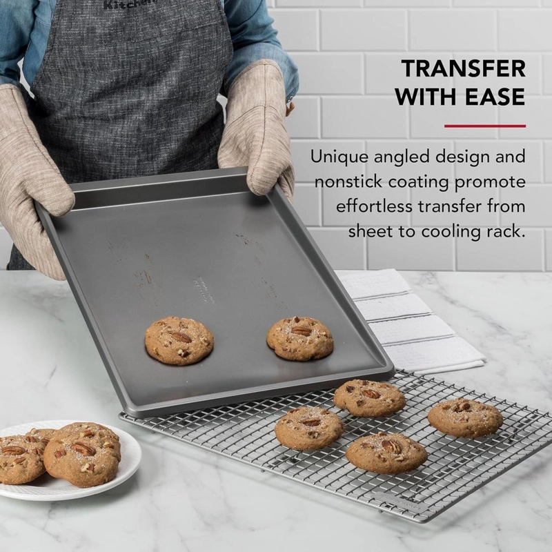 KITCHENAID BANDEJA PARA GALLETAS 33X46 CM, ACERO ALUMINIZADO | PLATEADO - 3
