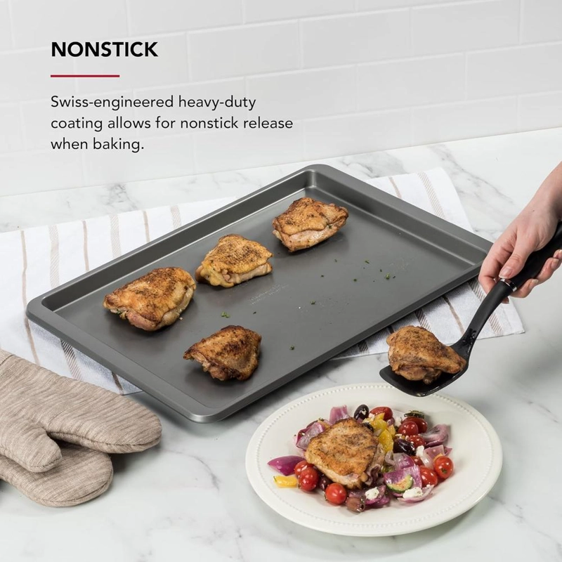 KITCHENAID BANDEJA PARA HORNEAR 33X46 CM, ACERO ALUMINIZADO | PLATEADO - 3