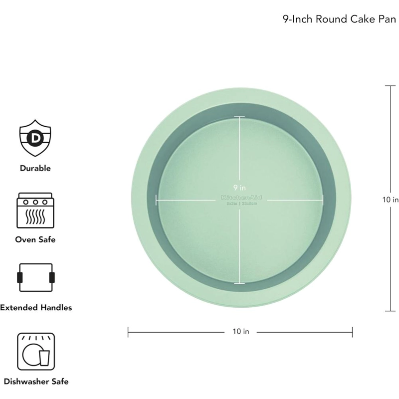 KITCHENAID MOLDE REDONDO PARA PASTELES 23 CM, ACERO | PISTACHO - 2
