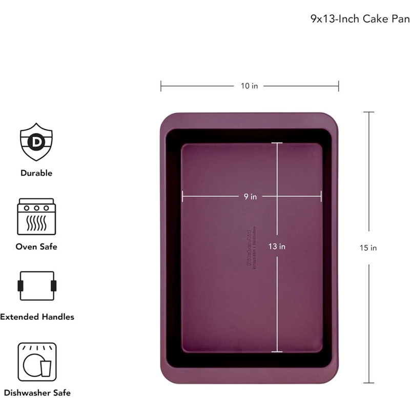 KITCHENAID MOLDE PARA TARTAS 23X33 CM, ACERO ALUMINIZADO | REMOLACHA - 2