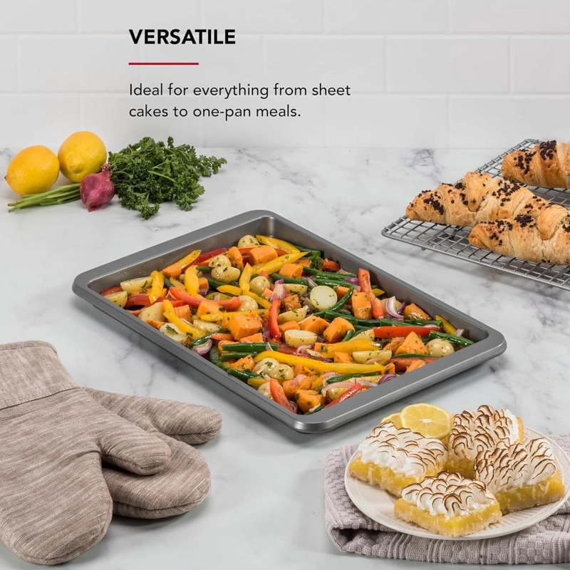 KITCHENAID BANDEJA PARA HORNEAR 25X38 CM, ACERO ALUMINIZADO PREMIUM | PLATEADO - 4