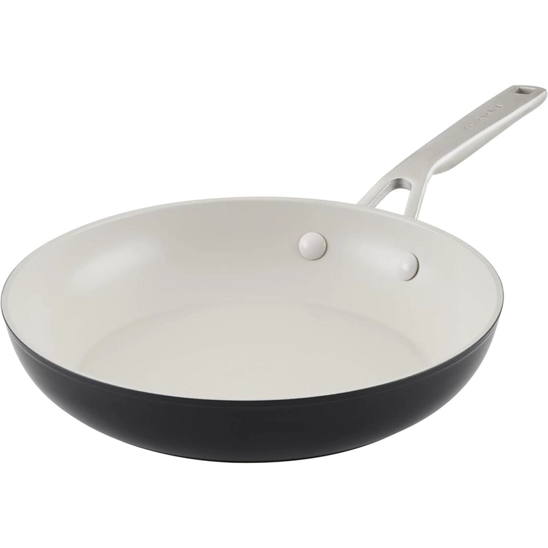 KITCHENAID SARTÉN CERÁMICA ANODIZADA DURA 10 IN / 25 CM | NEGRO MATE - 1