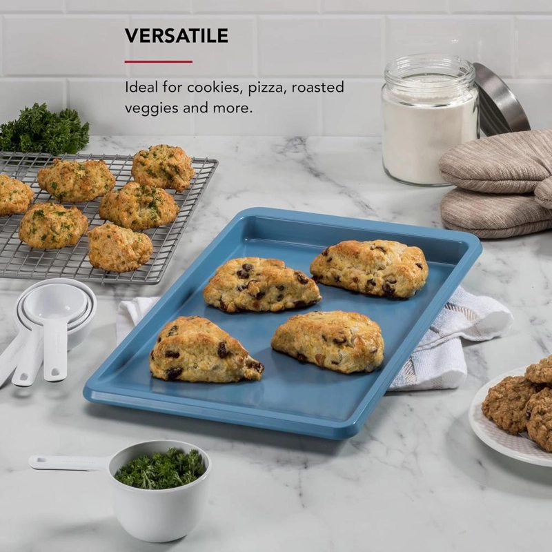 KITCHENAID BANDEJA PARA GALLETAS 25X38 CM, ACERO ALUMINIZADO | TERCIOPELO AZUL - 4