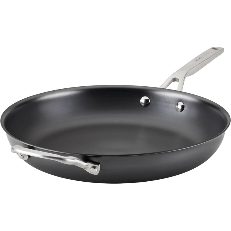 KITCHENAID SARTÉN ACERO AL CARBONO 12 IN / 30 CM, MANGO INOX | NEGRO - 1