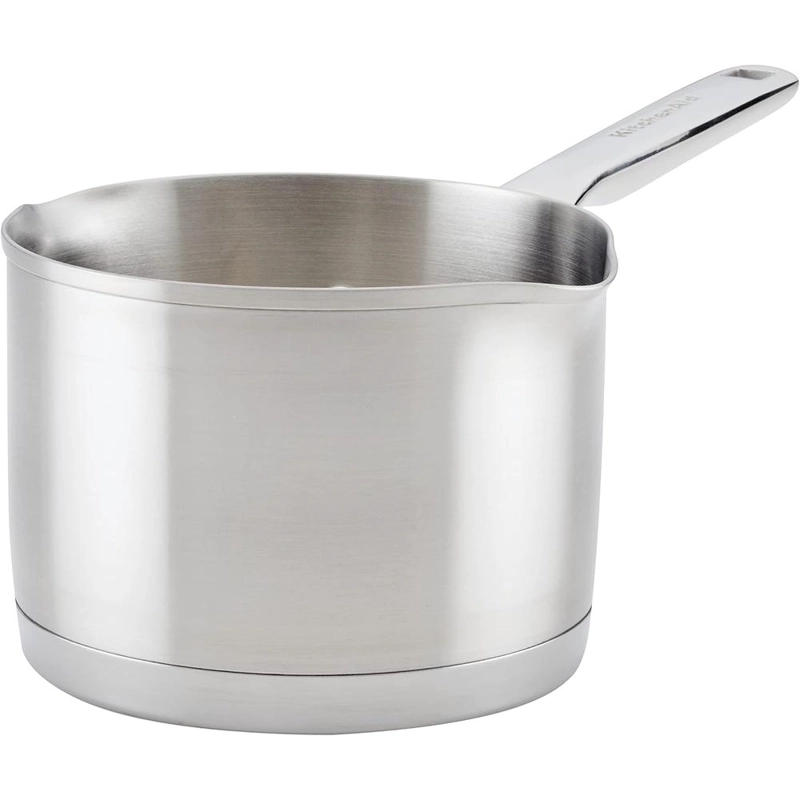 KITCHENAID CACEROLA 1.4 L CON PICOS VERTEDORES, ACERO INOXIDABLE CEPILLADO - 1