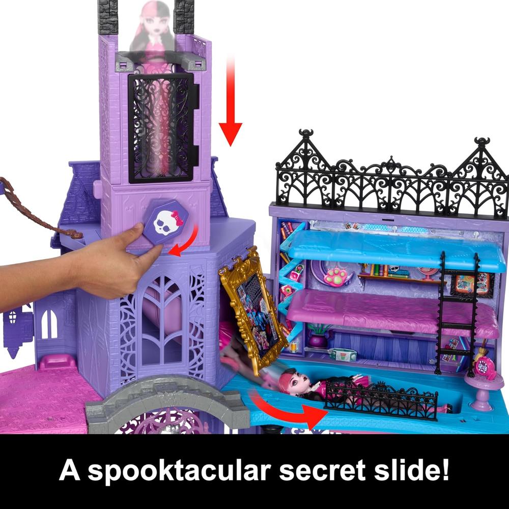 MONSTER HIGH CASA DE MUÑECAS, ESCUELA EMBRUJADA CON 7 ÁREAS Y MÁS DE 35 PIEZAS - 3