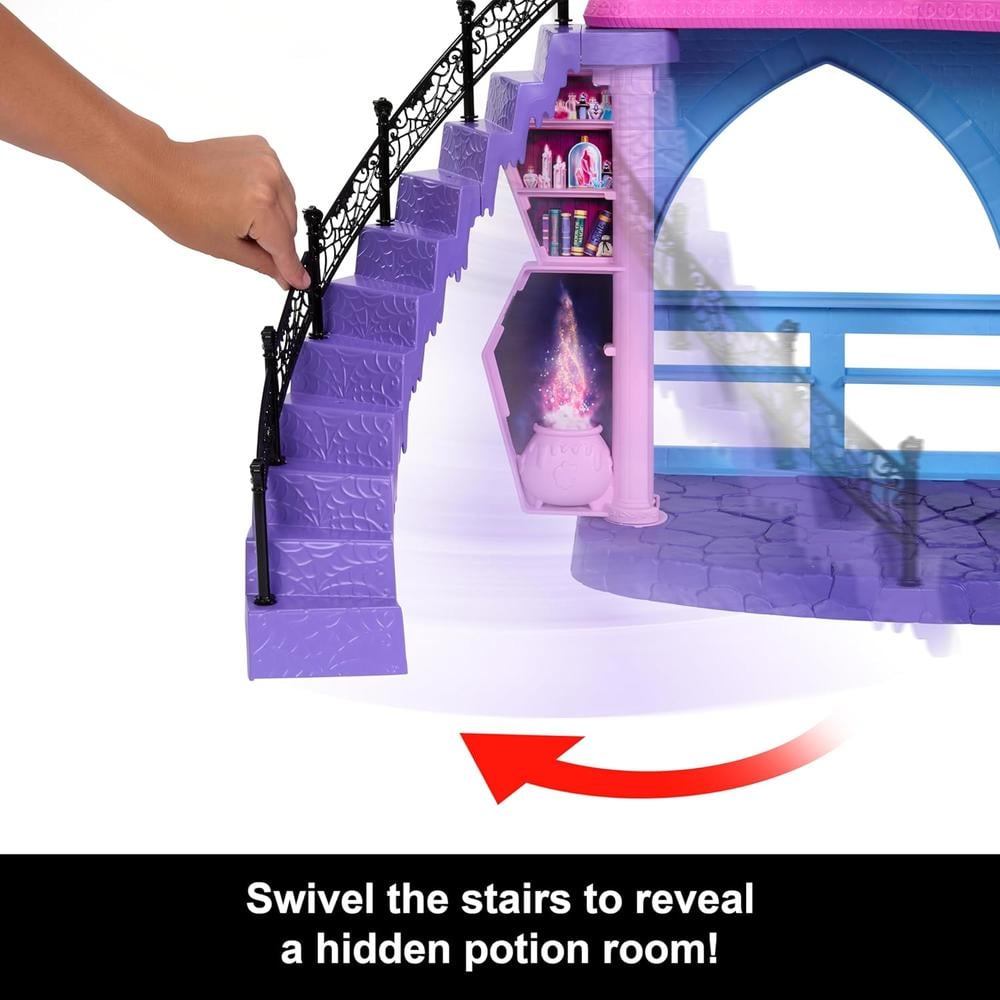 MONSTER HIGH CASA DE MUÑECAS, ESCUELA EMBRUJADA CON 7 ÁREAS Y MÁS DE 35 PIEZAS - 5