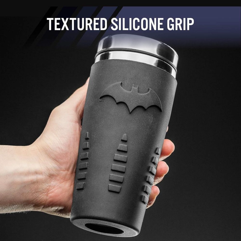 PALADONE BATMAN TAZA DE VIAJE ACERO INOXIDABLE 15 OZ / 444 ML OFICIAL - 3