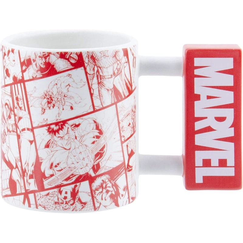 PALADONE MARVEL, TAZA HIERRO LOGOTIPO MULTICOLOR OFICIAL - 1