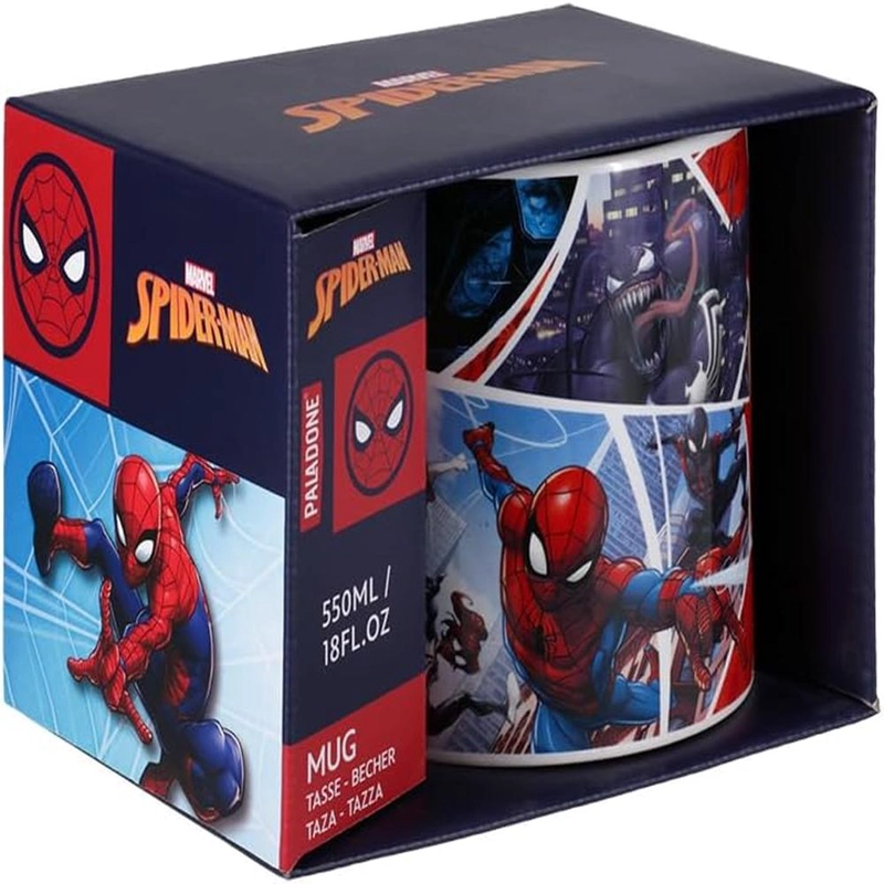 PALADONE MARVEL SPIDER-MAN, TAZA XL COLLAGE CÓMICS OFICIAL - 5