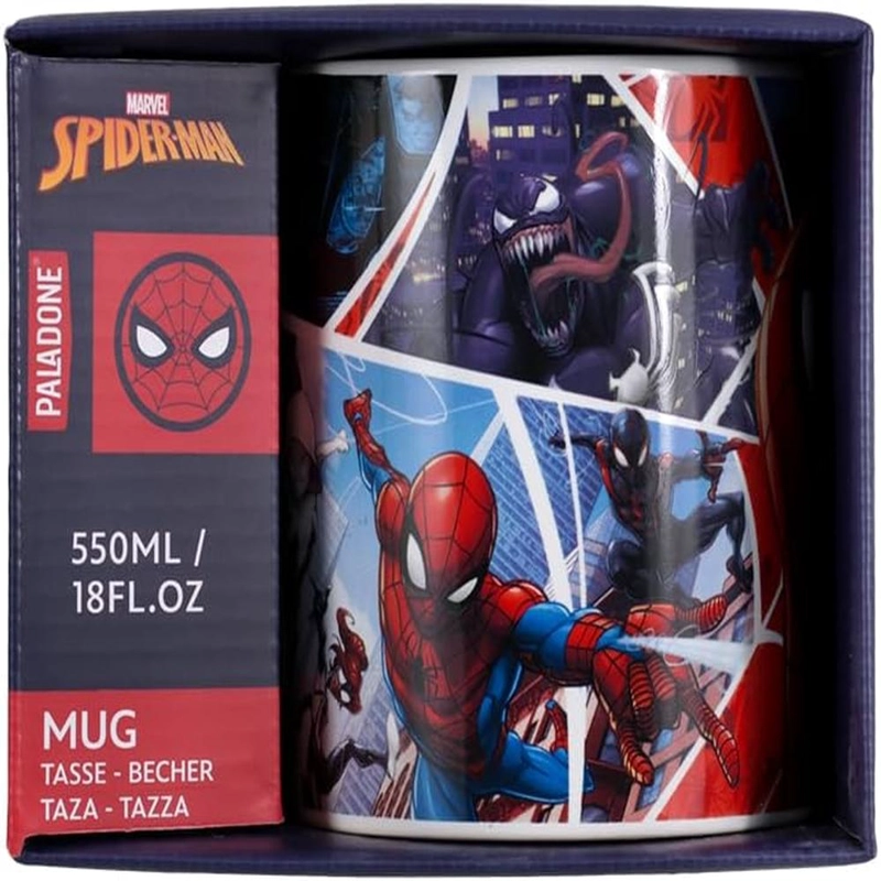 PALADONE MARVEL SPIDER-MAN, TAZA XL COLLAGE CÓMICS OFICIAL - 6