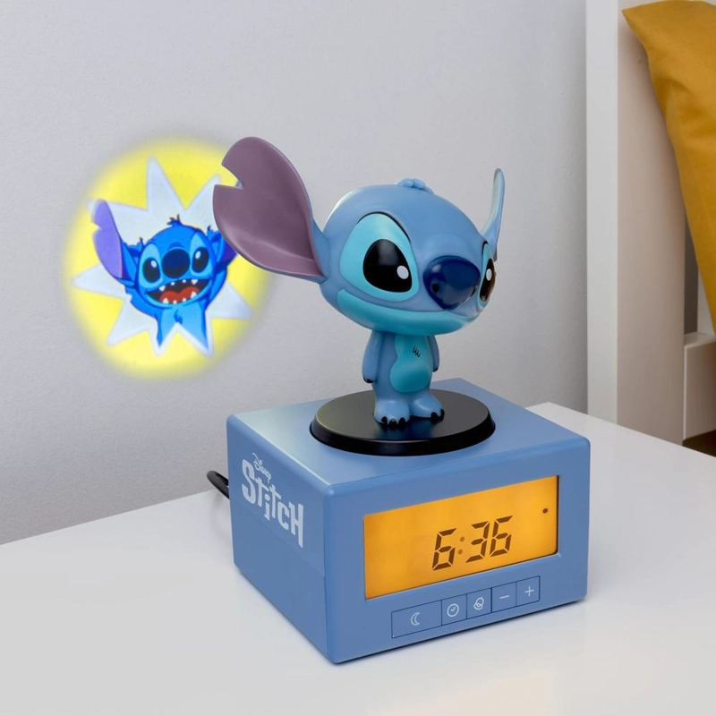 PALADONE STITCH, RELOJ DESPERTADOR PROYECTOR INFANTIL OFICIAL - 2