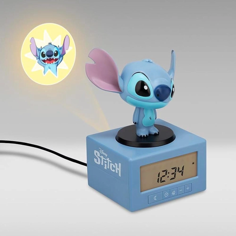 PALADONE STITCH, RELOJ DESPERTADOR PROYECTOR INFANTIL OFICIAL - 6