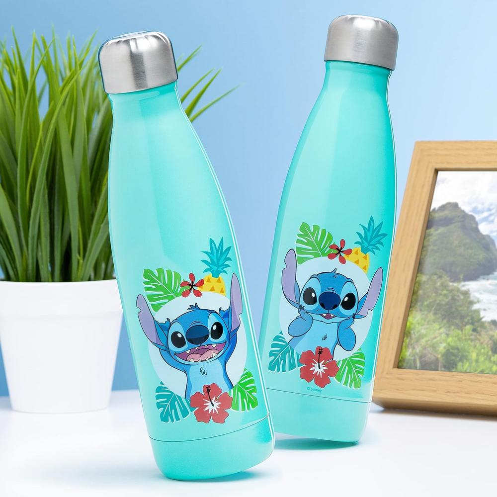 PALADONE DISNEY LILO Y STITCH, BOTELLA DE AGUA METÁLICA 15 OZ / 444 ML OFICIAL - 4