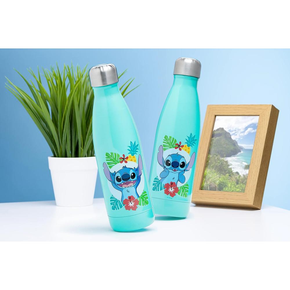 PALADONE DISNEY LILO Y STITCH, BOTELLA DE AGUA METÁLICA 15 OZ / 444 ML OFICIAL - 5