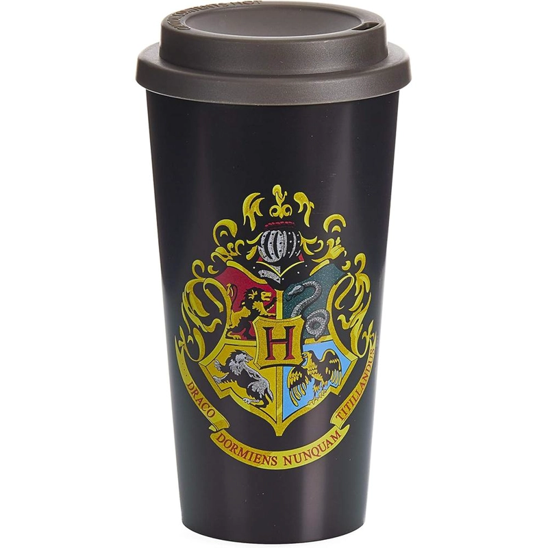 PALADONE HARRY POTTER HOGWARTS CREST, TAZA DE VIAJE PLÁSTICO OFICIAL - 1