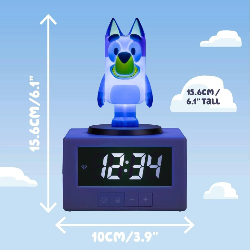 PALADONE RELOJ DESPERTADOR AZUL PEQUEÑO - 5