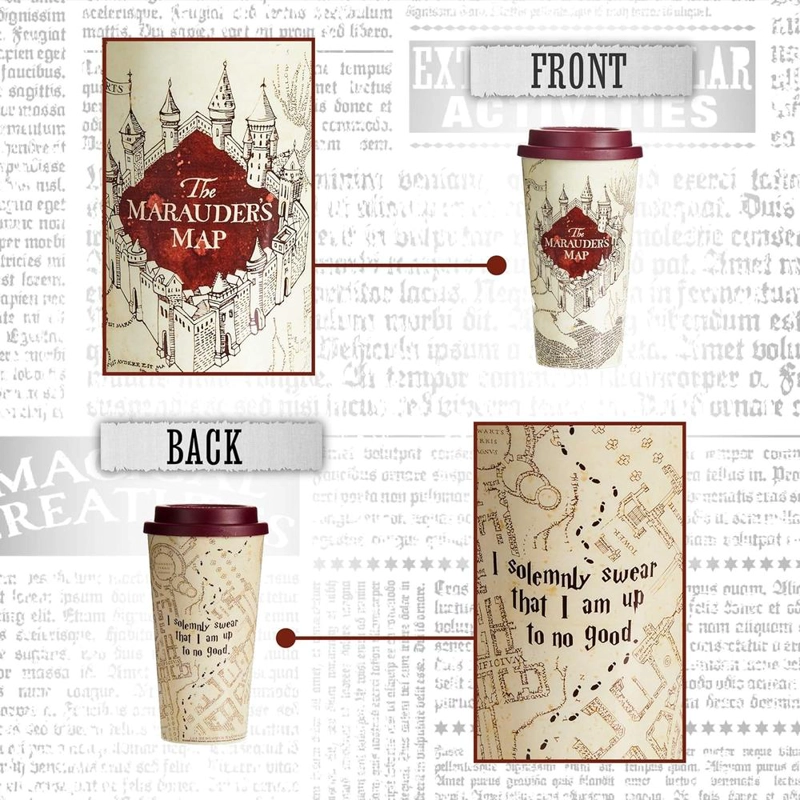 PALADONE HARRY POTTER, TAZA VIAJE MAPA DEL MERODEADOR 450 ML - 4