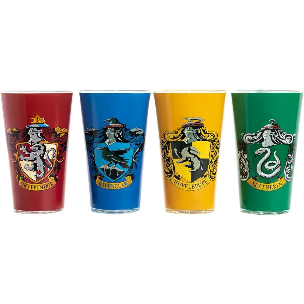 PALADONE HARRY POTTER HOGWARTS HOUSE CREST, SET 4 VASOS OFICIAL - 1