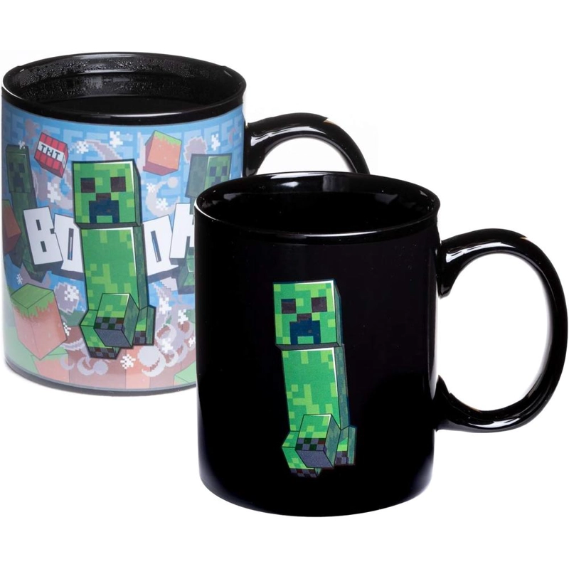 PALADONE MINECRAFT CREEPER, TAZA TÉRMICA CAMBIA COLOR OFICIAL - 1