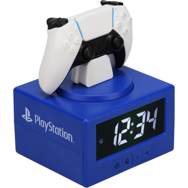 PALADONE PLAYSTATION DUALSENSE, RELOJ DESPERTADOR LUZ NOCTURNA OFICIAL - 1