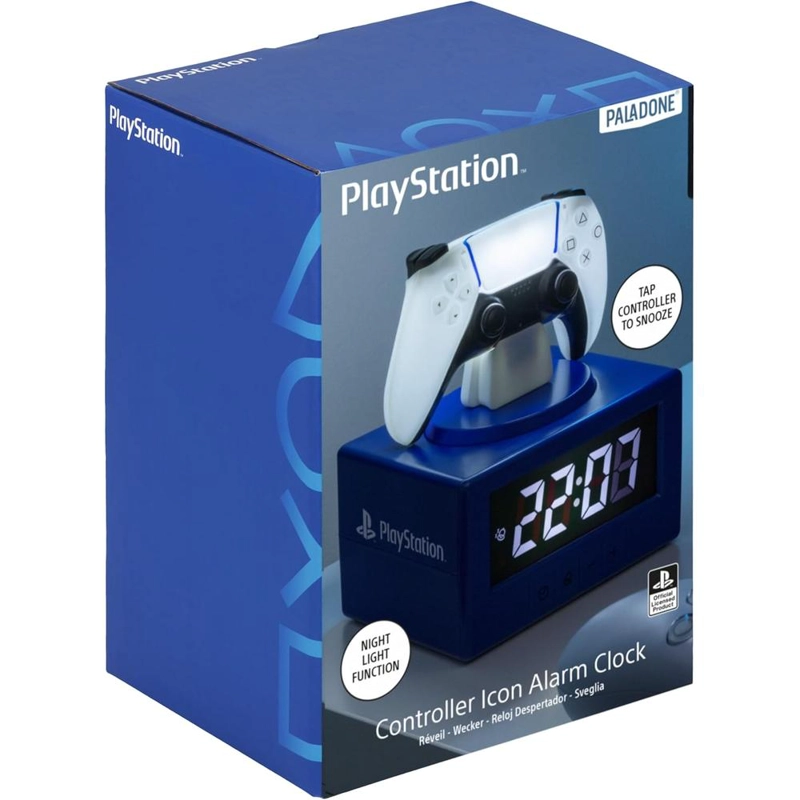 PALADONE PLAYSTATION DUALSENSE, RELOJ DESPERTADOR LUZ NOCTURNA OFICIAL - 3